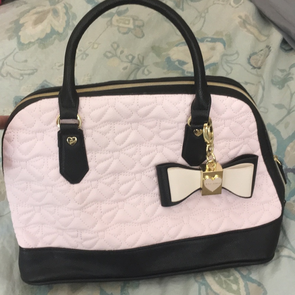 Betsey Johnson bowler bag